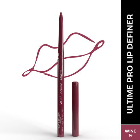 Buy FACES CANADA Ultime Pro Lip Definer - Wine 14,0.35 gm | Rich & Creamy Texture | Matte Finish | Fuller & Brighter Lips | Easily Blendable | Highly Pigmented | Waterproof & Smudgeproof-Purplle
