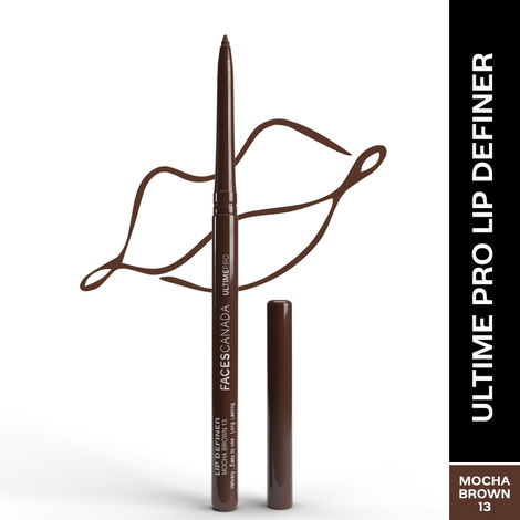 Buy FACES CANADA Ultime Pro Lip Definer - Mocha Brown 13,0.35 gm | Rich & Creamy Texture | Matte Finish | Fuller & Brighter Lips | Easily Blendable | Highly Pigmented | Waterproof & Smudgeproof-Purplle