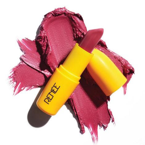 Buy RENEE Everyday Matte Lipstick 06 Brownie , Lightweight & Long Lasting, Intense Color Payoff with Creamy Matte Finish, Enriched with Vitamin C, Hyaluronic acid & SPF 30, 3 gm-Purplle
