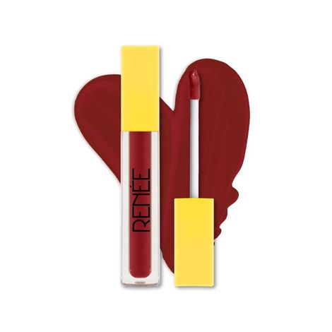 Buy RENEE Everyday Matte Liquid Lipstick 04 Flame, Smudge-Proof & Transfer-Proof, Long-Lasting,Highly pigmented, Matte Finish, Enriched with Vitamin C, Hyaluronic Acid & Spf 30, 5 ml-Purplle