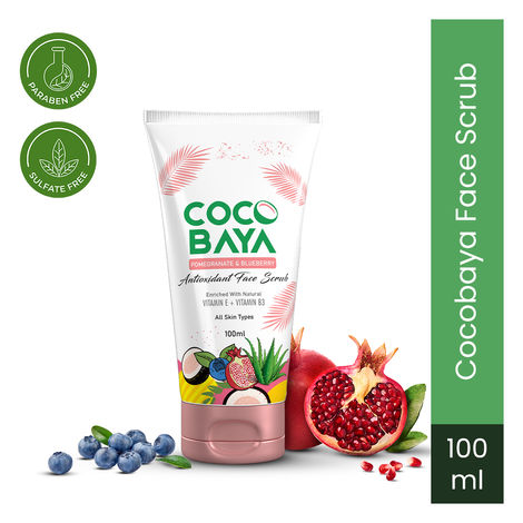 Buy Coco Baya Pomogranate & Blueberry Antioxidant Face Scrub- 100ml-Purplle