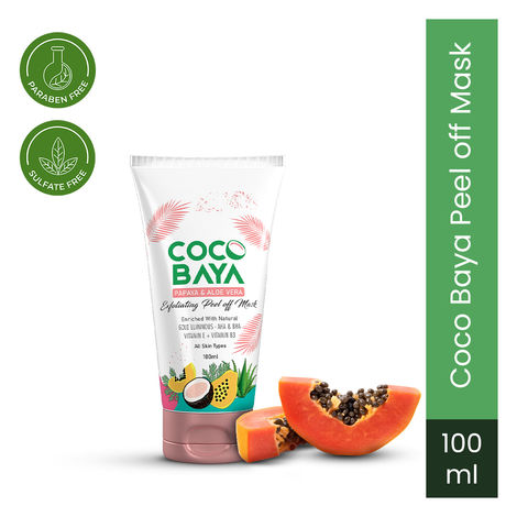 Buy Coco Baya Papaya & Aloe Vera Exfoliating Peel off Mask - 100ml-Purplle