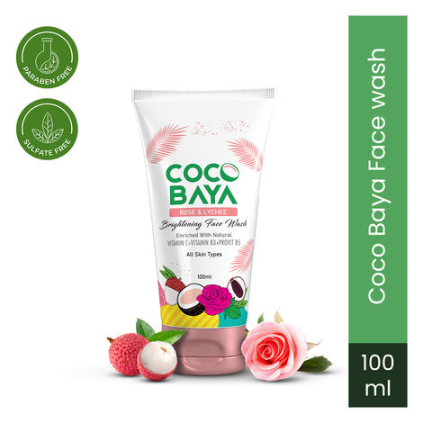 Buy Coco Baya Rose & Lychee Brightening Face Wash - 100ml-Purplle