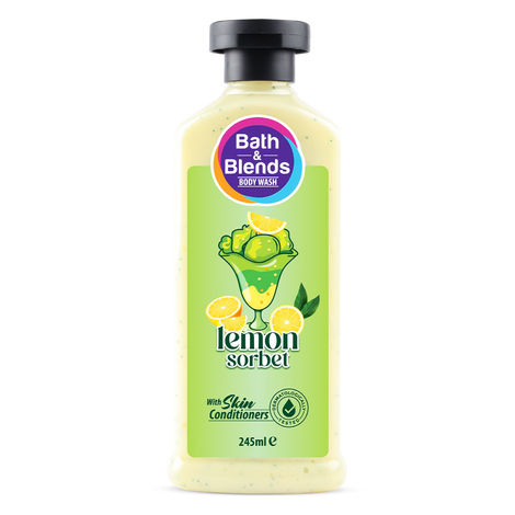 Buy Bath & Blends Lemon Sorbet Body Wash|Hydrate and Moisturize Skin|No Paraben | 245 Ml-Purplle