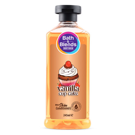 Buy Bath & Blends Vanilla Cup Body Wash|Hydrate and Moisturize Skin|No Paraben | 245 Ml-Purplle