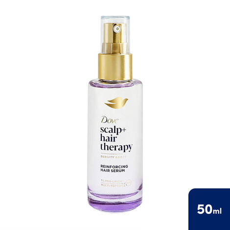 Buy Dove Scalp+Hair Therapy Density Boost Reinforcing Hair Serum with 1% Pro-Lipids & Multi-peptides, Promotes Voluminous Hair Growth, Strengthens Hair - 50 ml-Purplle