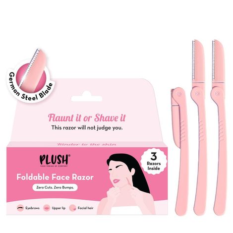 Buy Plush Foldable Face Razors-Purplle