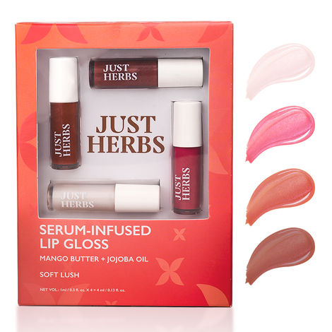 Buy Just Herbs Serum Infused Lip Gloss (Soft Lush) 4 ml-Purplle