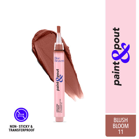 Buy Blue Heaven Paint & Pout Airwhipped Lip Cream, Light weight, Soft Matte Lipsticks for Women  - Blush Bloom 11, 2 ml-Purplle