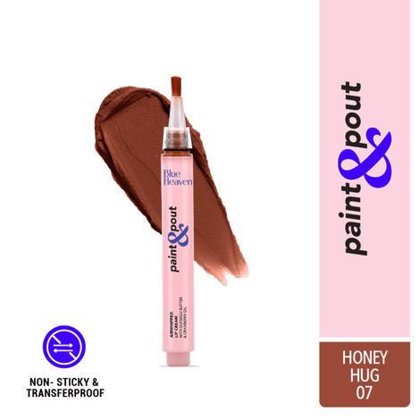 Buy Blue Heaven Paint & Pout Airwhipped Lip Cream, Light weight, Soft Matte Lipsticks for Women  - Honey Hug 07, 2 ml-Purplle