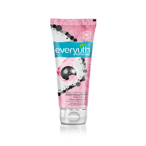 Buy Everyuth Naturals Anti Pollution Pink Clay & Charcoal Scrub 100 gm-Purplle