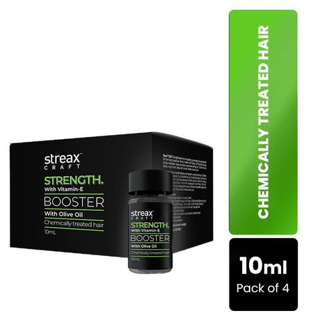 Buy Streax Craft Strength Booster - Pack of 4 for Chemically Treated Hair (10 ml*4)-Purplle