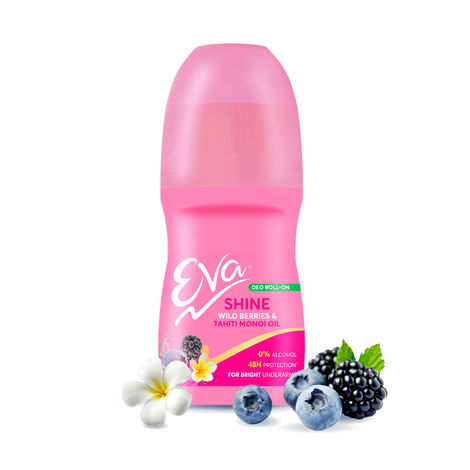 Buy Eva Shine Deo Roll On - Wild Berries & Tahiti Monoi Oil, 50 ml-Purplle