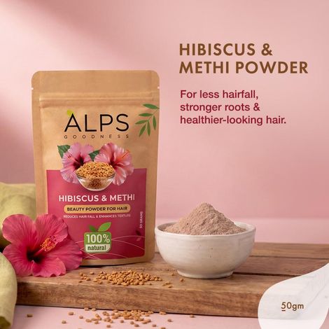 Buy Alps Goodness Hibiscus & Methi Powder(50 gm)-Purplle