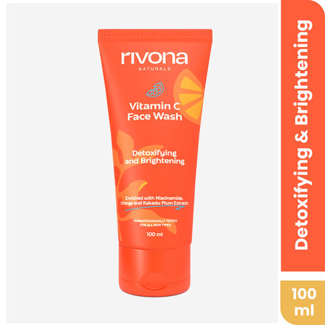 Buy Rivona Naturals Vitamin C Facewash | Kakadu Plum + Niacinamide |Deep Cleansing and Skin Brightening | For Men & Women | All Skin types | 100 ml-Purplle
