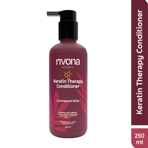 Buy Rivona Naturals Keratin Therapy Conditioner | Nourish and Smooth Hair | Olive Oil Peg-7 Esters + Hydrolyzed Keratin Protein | All Hair Types | 250 ml-Purplle