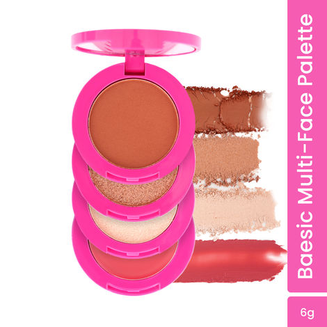 Buy Swiss Beauty Craze Baesic Multi-Face palette 01 Delulu, 6 gm-Purplle