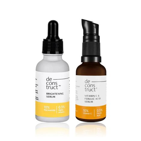 Buy Deconstruct Glow Bright Combo (Brightening Serum 30 ml + Vitamin C Serum 30 ml)-Purplle