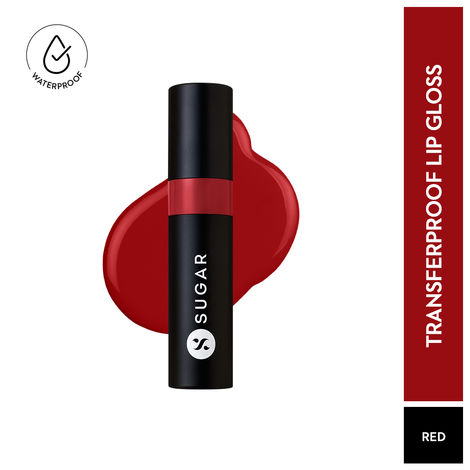 Buy SUGAR Cosmetics Partner In Shine Transferproof Glossy Lipstick with Peptide & Ceramides | Smudgeproof | Lasts upto 12hrs | 3 ml - 12 Crimson Cognac-Purplle