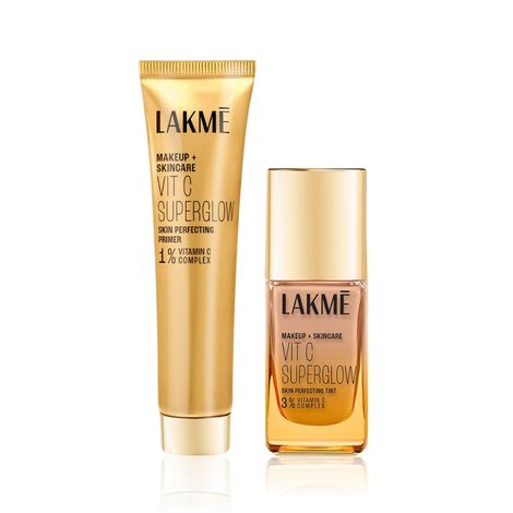 Buy Lakme Vit C Superglow Foundation (30 ml) + Primer (25 ml) - Neutral Nude-Purplle