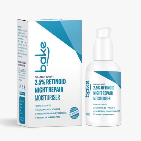 Buy Bake Retinol Night Cream With 2.5% Retinoid For Anti Aging, Pigmentation Fine Lines & Wrinkles 60 gm-Purplle