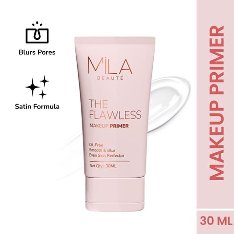 Buy MILA BEAUTE The Flawless Makeup Primer Oil-Free Smooth & Blur (30ml)-Purplle