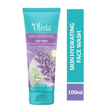 Buy Olivia Hydrating Face Wash with Aloe Vera Cucumber and Lavender, Paraben Free (100 ml)-Purplle