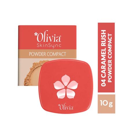 Buy Olivia Skinsync Compact Powder04 Caramel Lush 10 gm-Purplle