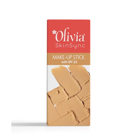 Buy Olivia Skinsync Makeup Stick With SPF 2505 Roasted Almond 15 gm-Purplle