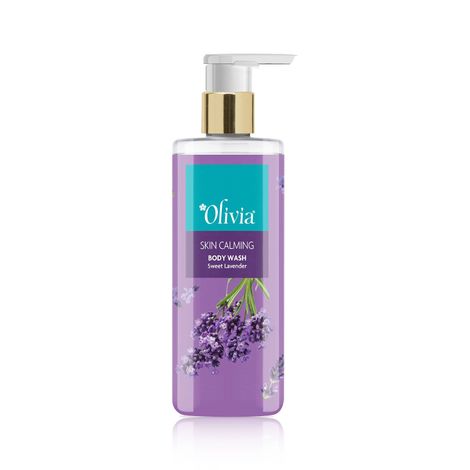 Buy Olivia Body Wash, Skin Calming Shower Gel with Sweet Lavender 250 ml - Free from Paraben, Silicone, Harmful Chemicals-Purplle
