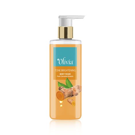 Buy Olivia Body Wash, Tone Brightening Shower Gel with Pure Curcumin extracts 250 ml - Free from Paraben, Silicone, Harmful Chemicals-Purplle