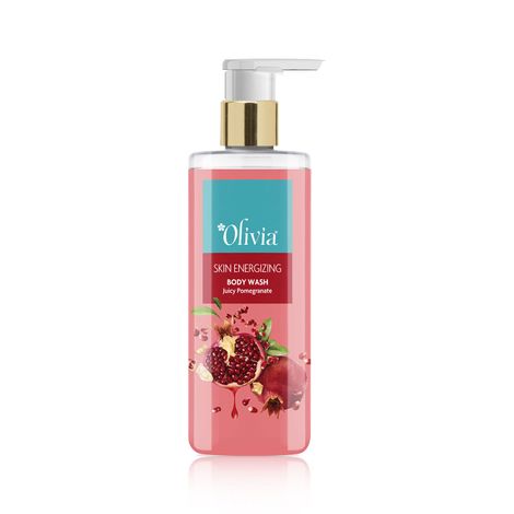 Buy Olivia Body Wash, Skin Energizing Shower Gel with Juicy Pomegranate 250 ml - Free from Paraben, Silicone, Harmful Chemicals-Purplle