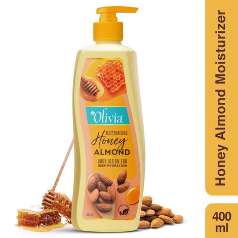 Buy Olivia Honey Almond Moisturizer For Deep Hydration 400ml-Purplle