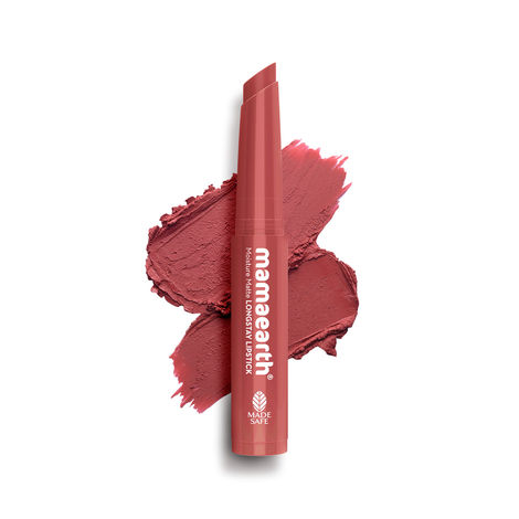 Buy Mamaearth Moisture Matte Longstay Mini Lipstick with Avocado Oil & Vitamin E for 12 Hour Long Stay-01 Carnation Nude - 0.7 gm-Purplle