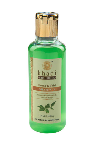 Buy Khadi Shuddha Heena & Tulsi Shampoo (210 ml)-Purplle