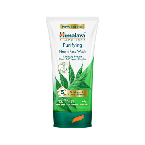 Buy Himalaya Purifying Neem Face Wash|Clinically proven to fight against acne and pimples|Gently cleanses|100% naturally derived Neem|Works from 1st wash|For both men and women|150 ml-Purplle