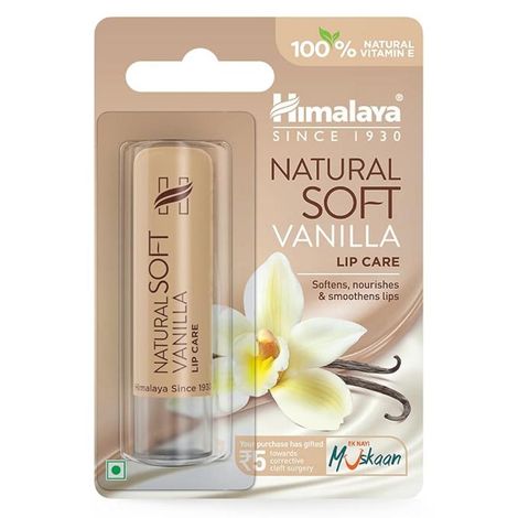 Buy Himalaya Herbals Natural Soft Vanilla Lip Care (4.5 gm)-Purplle