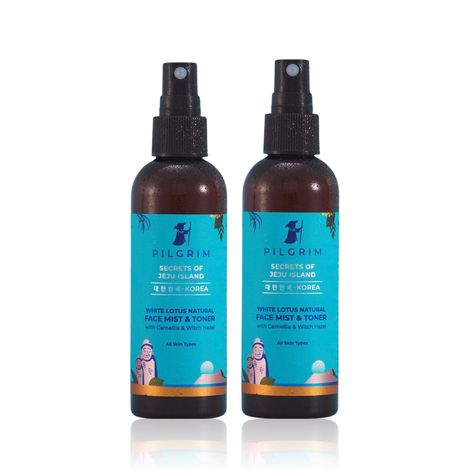 Buy Pilgrim White Lotus Toner Pack of 2 (100ml*2)-Purplle