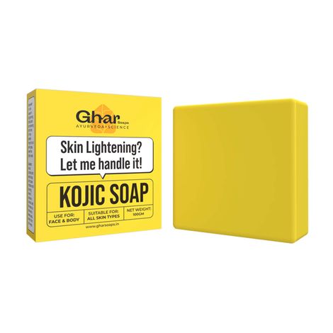 Buy GHAR SOAPS Glow Bar Kojic Acid (100 gm)-Purplle