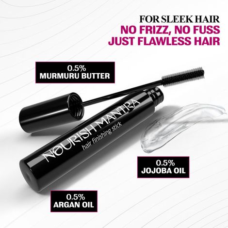 Buy Nourish Mantra Hair Finishing Stick with Jojoba & Argan Oil for Sleek and Smooth Hair - 12ml-Purplle
