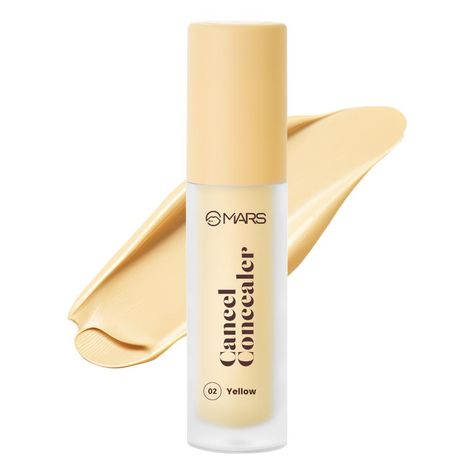 Buy MARS Cancel Concealer for Face Makeup with Radiant Natural Finish | 02-Yellow | 6 ml | Lightweight | Medium to High Coverage | Long-Lasting & Multi-Purpose | Crease Resistant-Purplle
