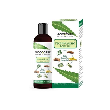 Buy GOODCARE Ayurvedic Neem Guard Body Oil For Healthy Glowing Skin Lightweight & Non-Greasy 200 ml-Purplle