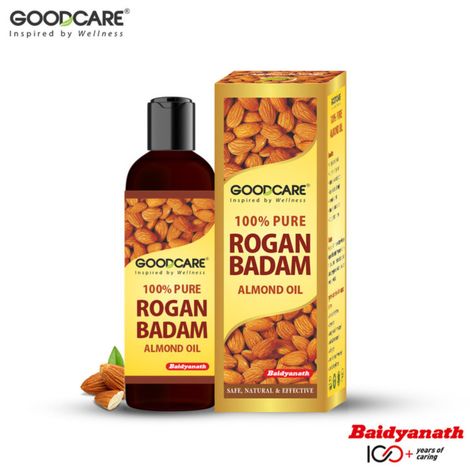 Buy GOODCARE Ayurvedic Rogan Badam Oil For Healthy Hair & Glowing Skin 200 ml-Purplle