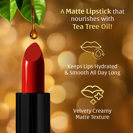FACES CANADA Comfy Matte Velvet Touch Lipstick - Peach Cobbler 07, 4.2g |  Velvety Matte Finish | 8HR Longstay | Intense Colour | Hydrating Lips |  Smooth Application