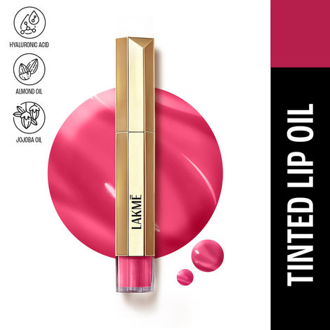 Buy Lakme 9to5 Overtime Shine Tinted Lip Oil With Vitamin E, Shea Butter and Hyaluronic Acid, For Hydrated and Glossy Lips - Berry Bling - 5.3 ml-Purplle