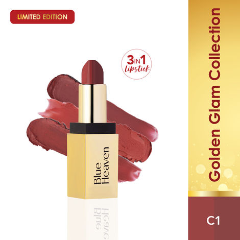 Buy Blue Heaven 2 in 1 Festive Lipstick | Dual Shade | Ultra Lightweight Soft Matte Finish | Long Stay Comfort Wear Lipsticks for Women |C1| 4 gm-Purplle