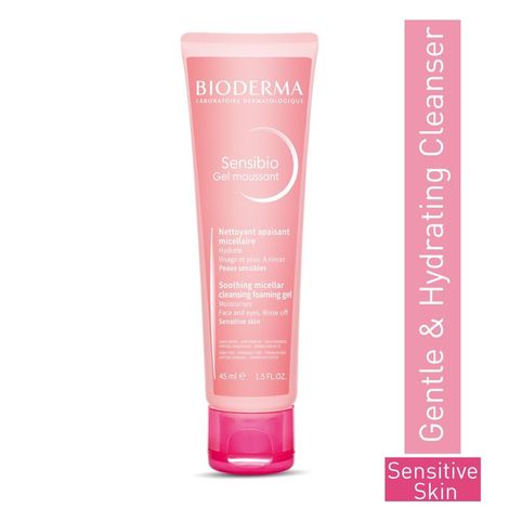 Buy Bioderma Sensibio Gentle Soothing Micellar Cleansing Foaming Gel For Sensitive Skin, 45 ml-Purplle