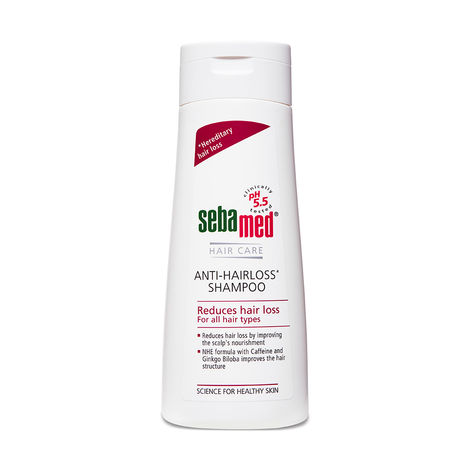 Buy Sebamed Anti- Hairloss Shampoo 200 ml|PH 5.5|Reduces hairloss|Caffeine&Gingko Biloba|All hair types-Purplle