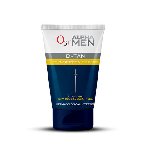 Buy O3+ Alpha Men D-tan Sunscreen Spf 50 50gm-Purplle