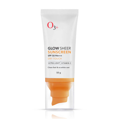 Buy O3+ Glow Sheer Sunscreen SPF 50 PA+++ with UVA & UVB Protection (50 gm)-Purplle
